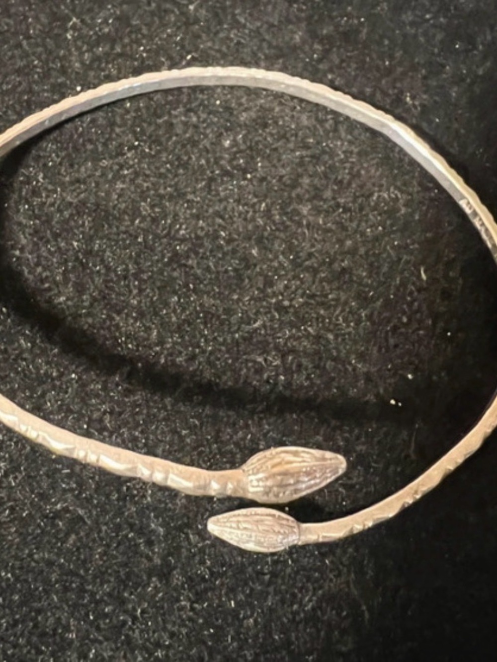 Vintage Sterling Silver West Indian Bangle